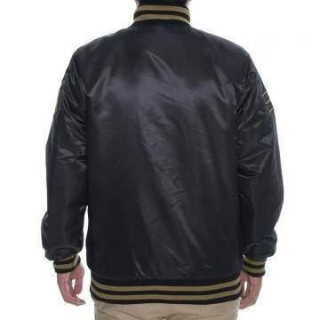 Black Label Seattle Seahawks Black Satin Jacket