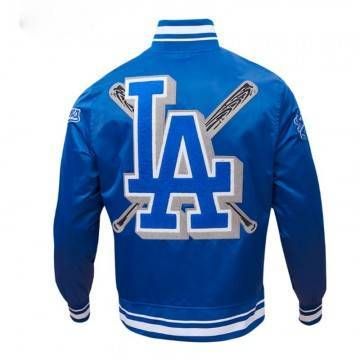 LA Dodgers Mashup Classic Rib Satin Jacket