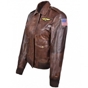 Captain Marvel Carol Danvers Leather Flight Bomber Jacket Captain Marvel Carol Danvers Leather Flight Bomber Jacket