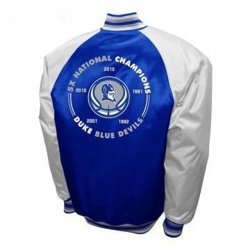 Duke Blue Devils Royal Blue and Light Gray Satin Jacket