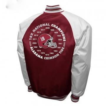 Alabama Crimson The Game Maroon Satin Jacket Alabama Crimson The Game Maroon Satin Jacket