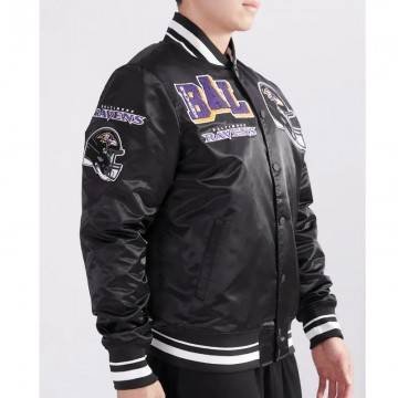 Baltimore Ravens Mashup Classic Rib Satin Jacket