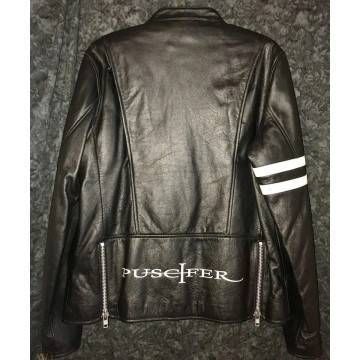 Puscifer Maynard James Keenan Striped Leather Jacket Puscifer Maynard James Keenan Striped Leather Jacket