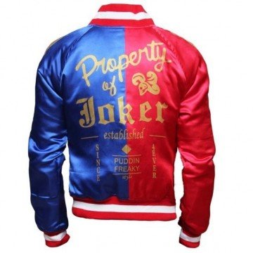Suicide Squad Property Of Joker Harley Quinn Halloween Costume Jacket
