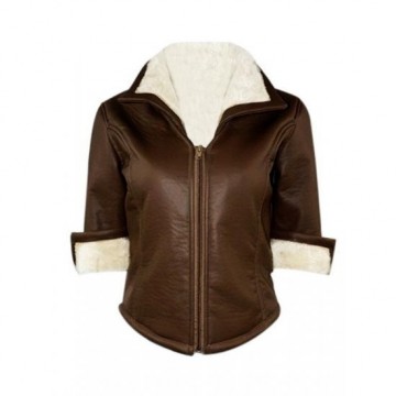 Overwatch Women Shearling Brown Tracer Jacket