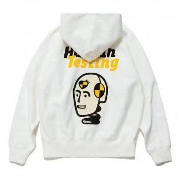White ASAP Rocky Human Testing Pizza Hoodie