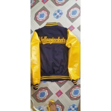 Ella Purnell Letterman Varsity Bomber Jacket - Classic Hollywood Style
