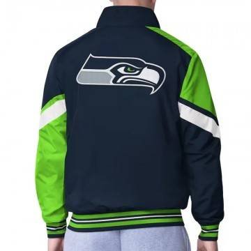 Seattle Seahawks Strong Arm Navy Full-Zip Jacket Seattle Seahawks Strong Arm Navy Full-Zip Jacket