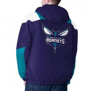 Charlotte Hornets Purple Charger Half-Zip Pullover Jacket