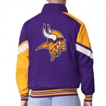 Minnesota Vikings Strong Arm Purple Full-Zip Jacket