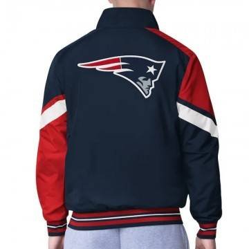 New England Patriots Strong Arm Navy Full-Zip Jacket New England Patriots Strong Arm Navy Full-Zip Jacket