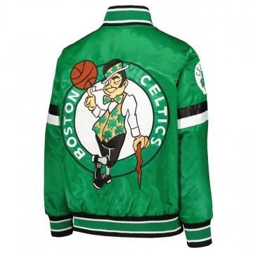 Boston Celtics Home Game Kelly Green Satin Jacket Boston Celtics Home Game Kelly Green Satin Jacket