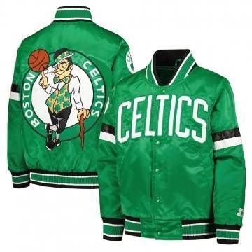 Boston Celtics Home Game Kelly Green Satin Jacket Boston Celtics Home Game Kelly Green Satin Jacket