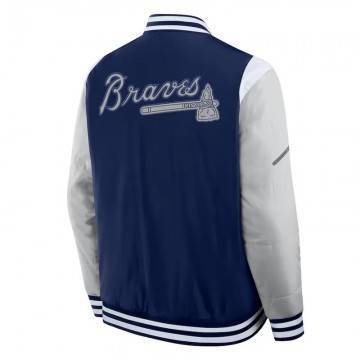 Elements Elite Atlanta Braves Navy Jacket