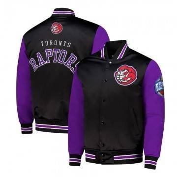 Primetime Toronto Raptors Black and Purple Jacket