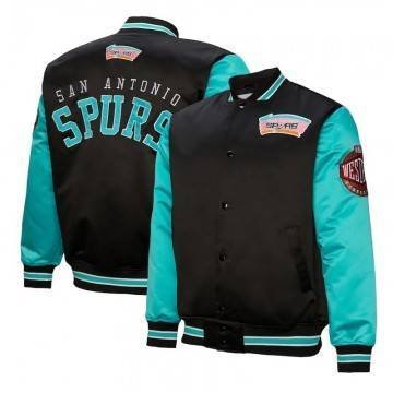 Primetime San Antonio Spurs Black and Aqua Jacket