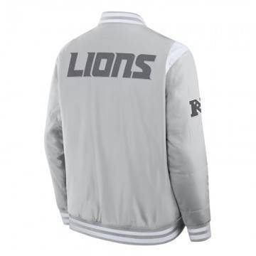 Elements Elite Detroit Lions Gray Jacket
