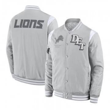 Elements Elite Detroit Lions Gray Jacket