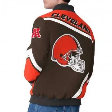 Cleveland Browns Maximum Racing Brown Jacket Cleveland Browns Maximum Racing Brown Jacket