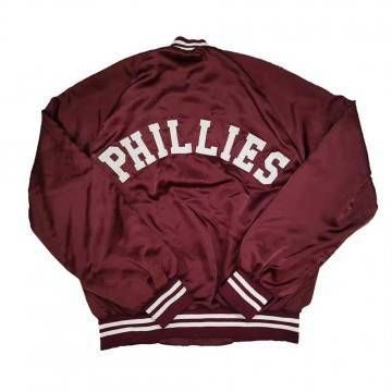 90’s Philadelphia Phillies Maroon Satin Jacket 90’s Philadelphia Phillies Maroon Satin Jacket