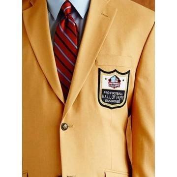 Mens Football Hall of Fame Gold Blazer Coat