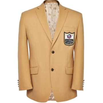 Mens Football Hall of Fame Gold Blazer Coat