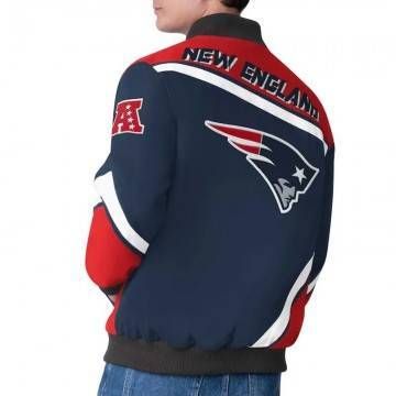 New England Patriots Maximum Racing Navy Jacket
