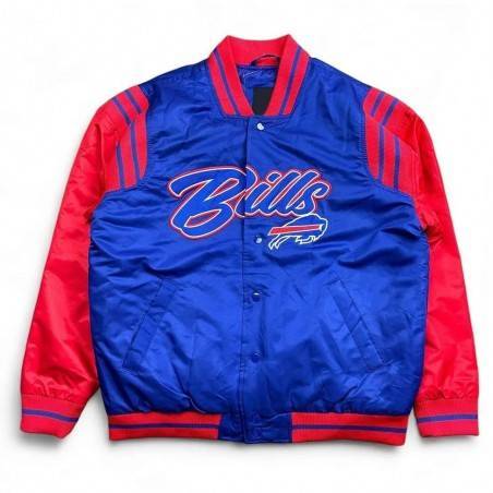 Button-Up Buffalo Bills Satin Jacket