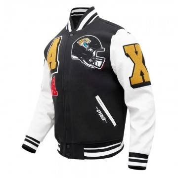 Jacksonville Jaguars Mashup Varsity Jacket Jacksonville Jaguars Mashup Varsity Jacket