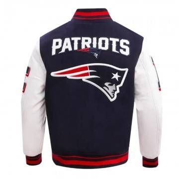 New England Patriots Mashup Varsity Jacket New England Patriots Mashup Varsity Jacket