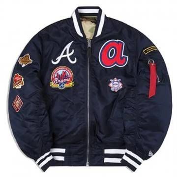 Atlanta Braves MA-1 Navy...