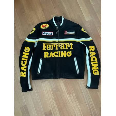 Rare Ferrari Vintage Racing Black Jacket