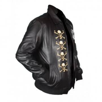 Danger Skull & Bone Biker Jacket