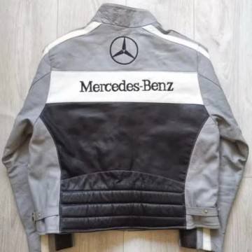 Mercedes Biker Leather Jacket for Men