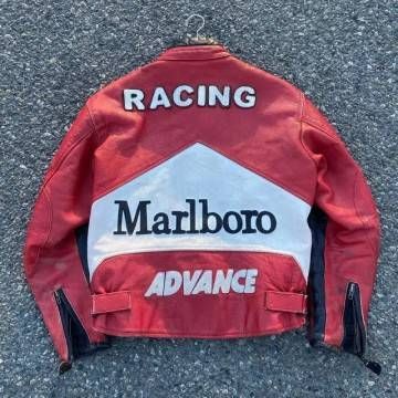 Marlboro X Yamaha Red & White Jacket