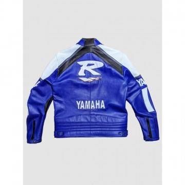 Handmade Yamaha Racing Leather Jacket