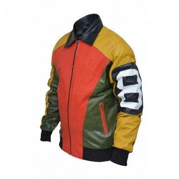 8 Ball Michael Hoban Multicolor Leather Jacket