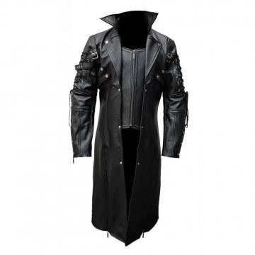 Steampunk Leather Trench...