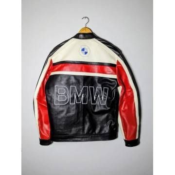 BMW Racing Leather Rare Streetwear Jacket