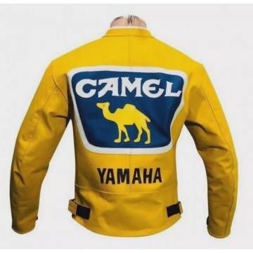 Yamaha Camel Racing Yellow Leather Jacket Yamaha Camel Racing Yellow Leather Jacket