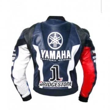 Men's Yamaha Racing Motorbike Leather Jacket