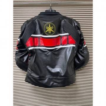 Yamaha Racing Black Leather Jacket