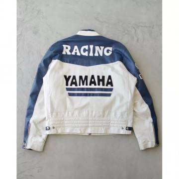 Yamaha Motorcycle Biker Racing Leather Jacket