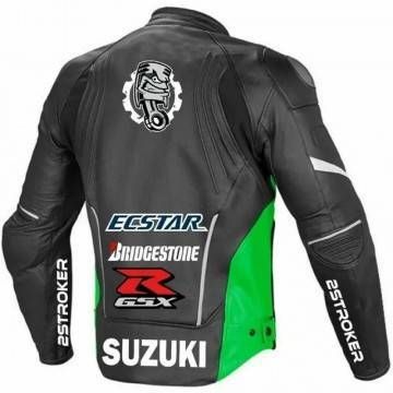 Suzuki GSXR Black Racing Leather Jacket