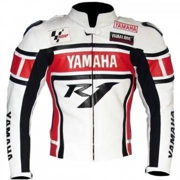 Yamaha Racing White Cowhide...