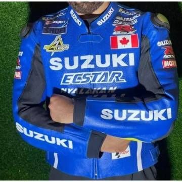 Suzuki Racing Blue Leather...