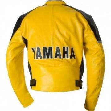 Yamaha Racing Yellow Leather Jacket