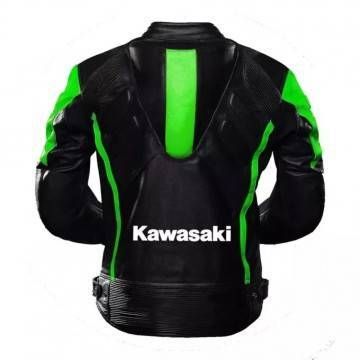 Kawasaki Ninja Black Green Racing Jacket