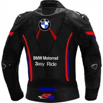 BMW Motorrad Black Leather Racing Jacket