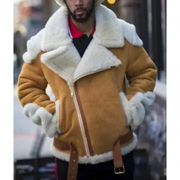 Andrew Tan Heavy Biker Shearling Leather Jacket Andrew Tan Heavy Biker Shearling Leather Jacket